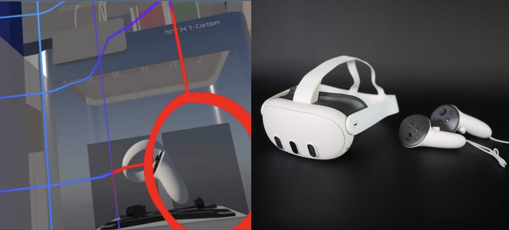 casque VR - vue 3D