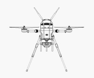 dessin technique drone 2D