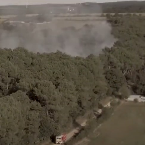 drone surveillance des incendies de forêt