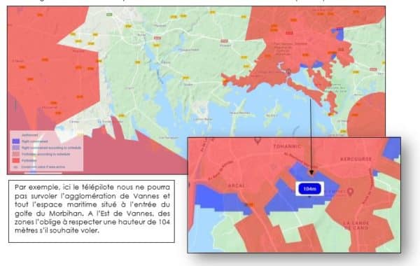 appliction mach 7 - zones de vol autorisées