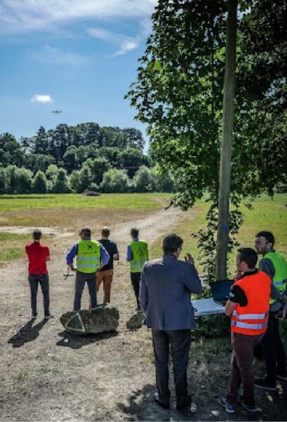 démonstration d'un drone - test essai vol de drone