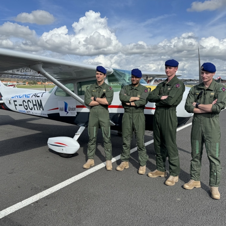 Rallye Aérien étudiant : Drone Act soutient l'équipe de pilote de l'Académie Militaire de Saint-Cyr Coëtiquidan