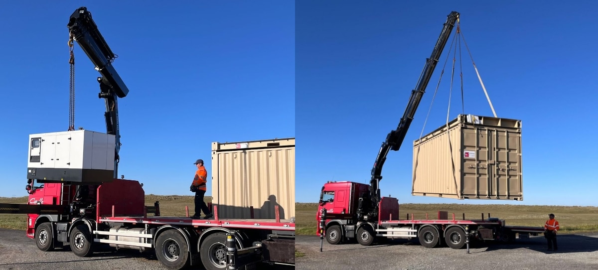 installation du container d'impression 3D