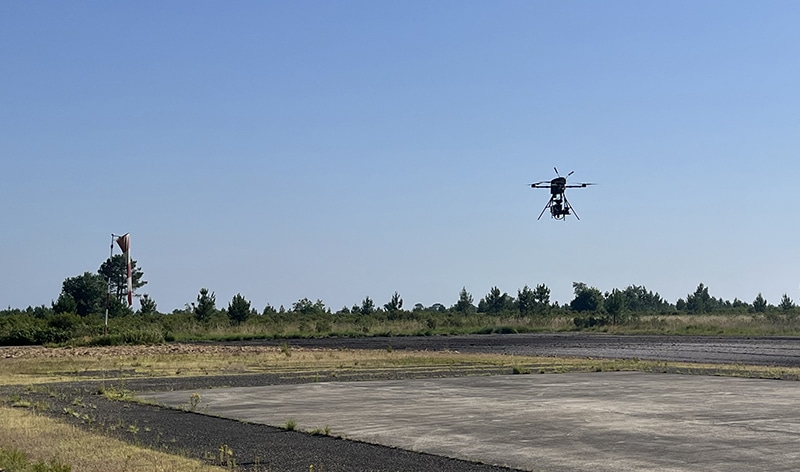 Exercice Bassoa : nacelle NRBC sous le drone SEEALL S-MC © Drone Act