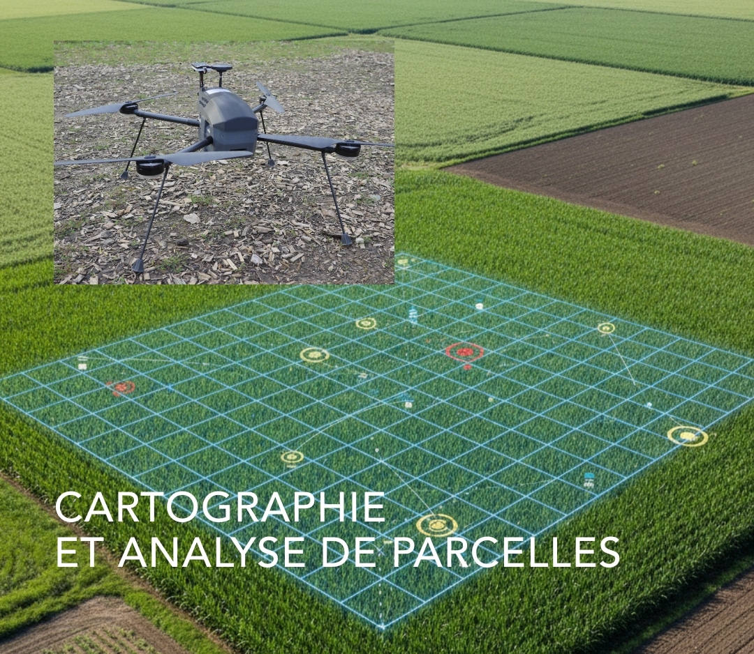 drone cartographie et analyse de parcelles cultivées