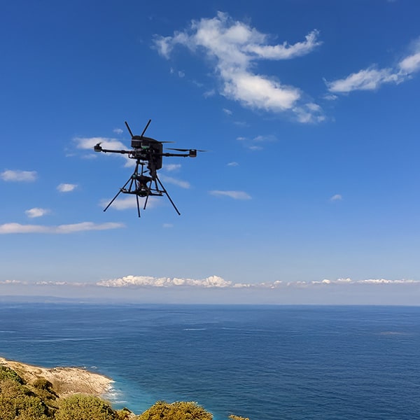 drone SEEALL - essais d'élongation couloir ZRT - CTDO Lannion
