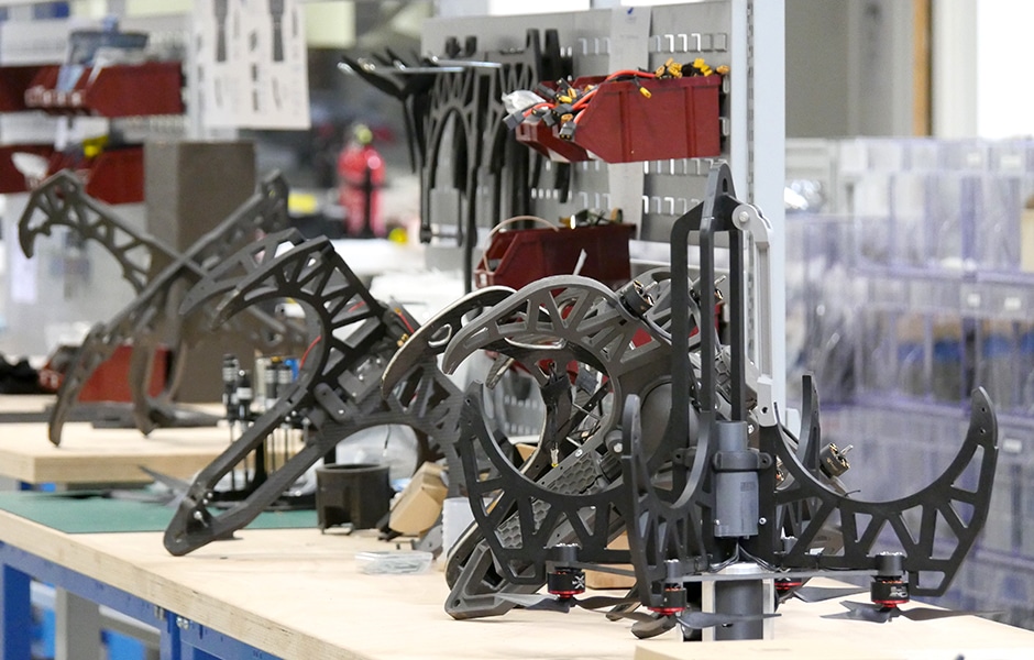 développement protoype drone grappin